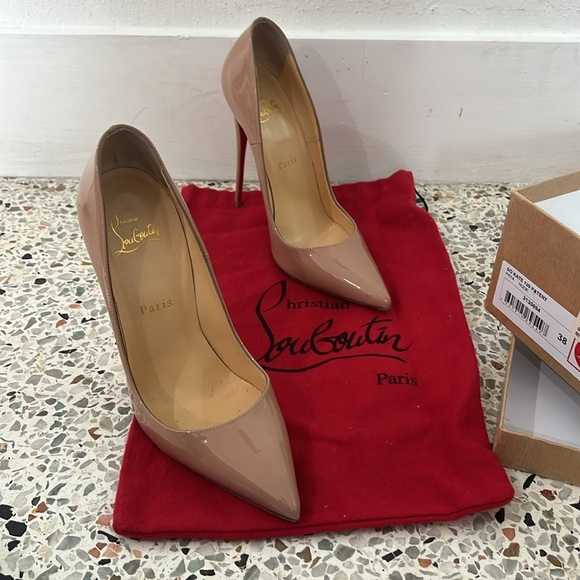 Christina Louboutin Kate 120 Patent Leather Heel - Picture 6 of 7